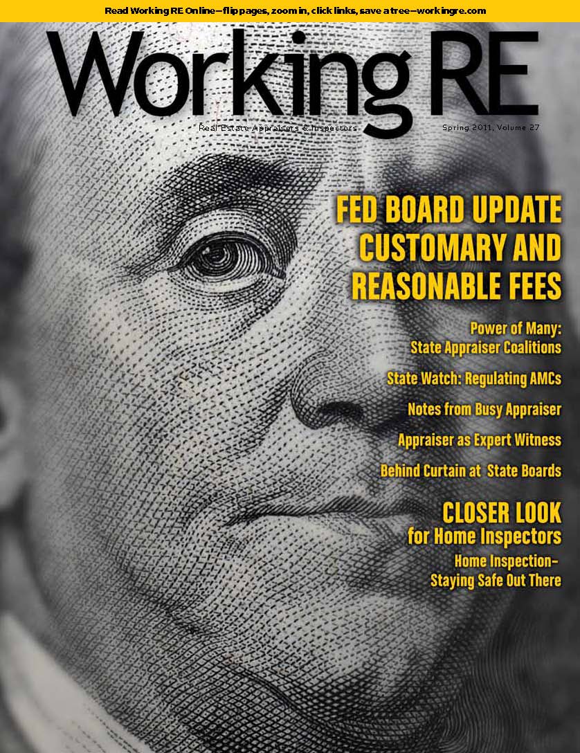 WRE Current Edition - Fed Board Update: Customary and Reasonable Fees