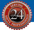 24 years serving professionals