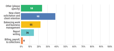 Chart: What is your biggest challenge as a home inspector?