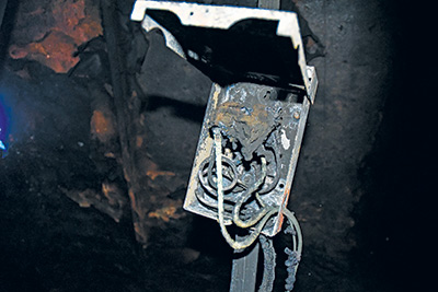 Figure 2: Disconnect in fire-damaged condo